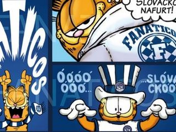 Nov nlepky Slovcko Fanaticos s Garfieldem